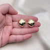 Gold Filled Ring — Stud Earring Polished 02. — alternate product view — SKU 154799 | Oro Laminado anillo — Stud Earring pulido 02. — SKU 154799