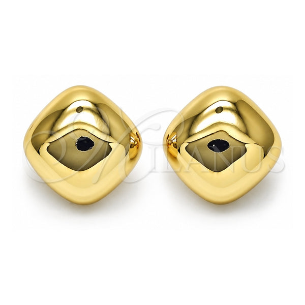 Oro Laminado Stud Earring, Gold Filled Style Polished, Golden Finish, 02.385.0047