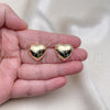 Gold Filled Ring — Stud Earring Heart Design Polished 02. — alternate product view — SKU 154800 | Oro Laminado anillo — Stud Earring corazón diseño pulido 02. — SKU 154800
