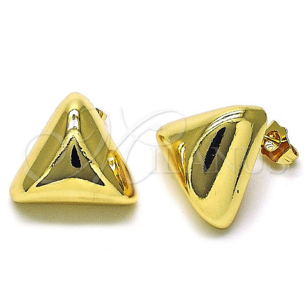 Gold Filled Ring — Stud Earring Polished 02. — main product view — SKU 154801 | Oro Laminado anillo — Stud Earring pulido 02. — SKU 154801
