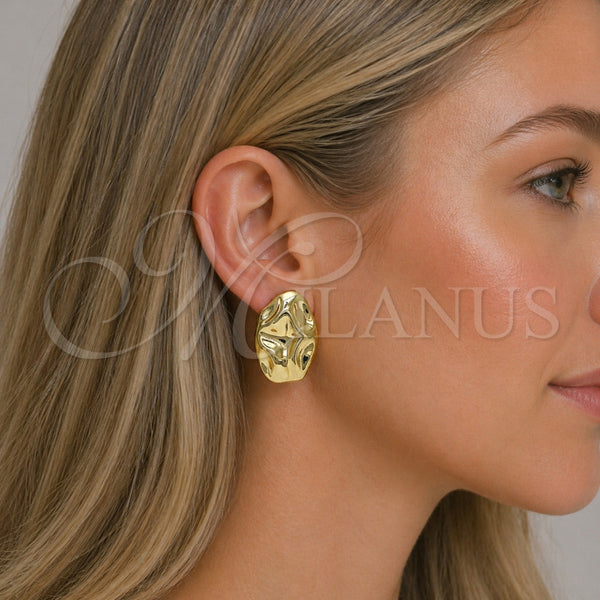Gold Filled Ring — Stud Earring Polished 02. — alternate product view — SKU 154804 | Oro Laminado anillo — Stud Earring pulido 02. — SKU 154804