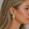 Oro Laminado Stud Earring, Gold Filled Style Polished, Golden Finish, 02.385.0052