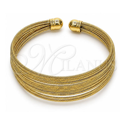 Oro Laminado Individual Bangle, Gold Filled Style Polished, Golden Finish, 07.284.0001 (18 MM Thickness, One size fits all)