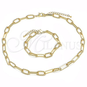Gold Filled Bracelet — Necklace and Bracelet Twist Design Polished 06. — main product view — SKU 154854 | Oro Laminado brazalete — Necklace and Bracelet Twist diseño pulido 06. — SKU 154854