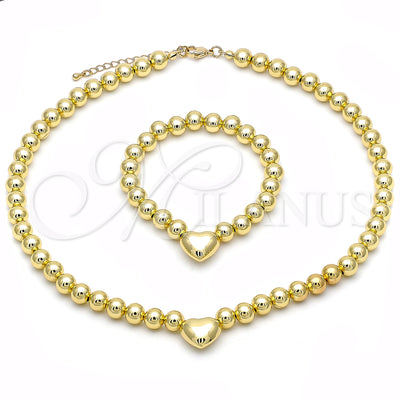 Gold Filled Gold-Filled Heart and Ball Jewelry Set 06.341.0009 for wholesale, main product view