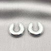 Rhodium Plated Earcuff, Hollow Design, Polished, Rhodium Finish, 02.163.0307.1.20