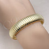Oro Laminado Fancy Bracelet, Gold Filled Style Expandable Bead Design, Polished, Golden Finish, 03.213.0253.08 (14 MM Thickness, 8 Inches Length)