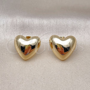 Gold Filled Ring — Stud Earring Heart Design Polished 02. — main product view — SKU 154886 | Oro Laminado anillo — Stud Earring corazón diseño pulido 02. — SKU 154886