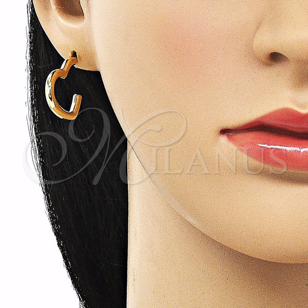 Gold Filled Ring — Stud Earring Heart Design Polished 02. — alternate product view — SKU 154891 | Oro Laminado anillo — Stud Earring corazón diseño pulido 02. — SKU 154891