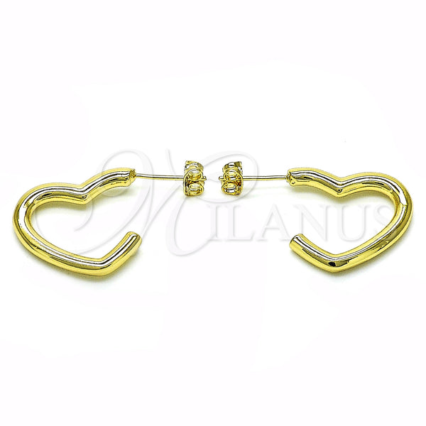 Gold Filled Ring — Stud Earring Heart Design Polished 02. — main product view — SKU 154891 | Oro Laminado anillo — Stud Earring corazón diseño pulido 02. — SKU 154891