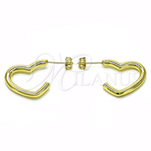 Gold Filled Ring — Stud Earring Heart Design Polished 02. — main product view — SKU 154891 | Oro Laminado anillo — Stud Earring corazón diseño pulido 02. — SKU 154891