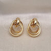 Gold Filled Ring — Stud Earring Hollow Design Polished 02. — alternate product view — SKU 155024 | Oro Laminado anillo — Stud Earring Hollow diseño pulido 02. — SKU 155024