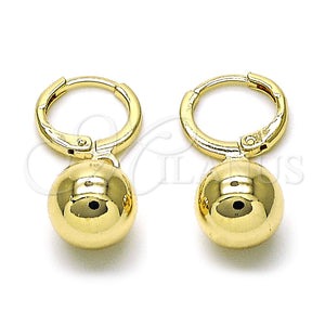 Gold Filled Ring — Dangle Earring Ball Design Polished 02. — main product view — SKU 155028 | Oro Laminado anillo — Dangle Earring Ball diseño pulido 02. — SKU 155028