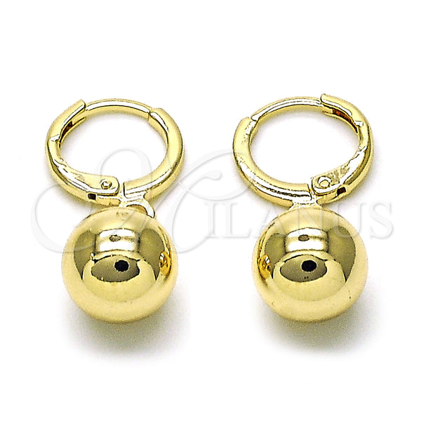 Gold Filled Ring — Dangle Earring Ball Design Polished 02. — main product view — SKU 155028 | Oro Laminado anillo — Dangle Earring Ball diseño pulido 02. — SKU 155028