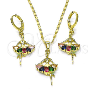 Gold Filled Ring — Earring and Pendant Adult Set Little Girl Design — main product view — SKU 155076 | Oro Laminado anillo — Earring and Pendant Adult Set Little Girl diseño — SKU 155076