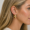 Oro Laminado Small Hoop, Gold Filled Style Hollow Design, Polished, Golden Finish, 02.163.0312.25