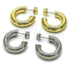 Oro Laminado Small Hoop, Gold Filled Style Hollow Design, Polished, Golden Finish, 02.163.0312.25