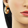 Oro Laminado Medium Hoop, Gold Filled Style Hollow Design, Polished, Golden Finish, 02.163.0313.30