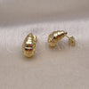 Gold Filled Ring — Stud Earring Teardrop Design Diamond Cutting 02. — alternate product view — SKU 155146 | Oro Laminado anillo — Stud Earring Teardrop diseño Diamond Cutting 02. — SKU 155146