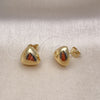 Gold Filled Ring — Stud Earring Polished 02. — alternate product view — SKU 155150 | Oro Laminado anillo — Stud Earring pulido 02. — SKU 155150