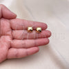 Gold Filled Ring — Stud Earring Polished 02. — alternate product view — SKU 155151 | Oro Laminado anillo — Stud Earring pulido 02. — SKU 155151