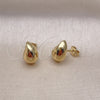 Gold Filled Ring — Stud Earring Teardrop Design Polished 02. — alternate product view — SKU 155153 | Oro Laminado anillo — Stud Earring Teardrop diseño pulido 02. — SKU 155153