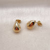 Gold Filled Ring — Stud Earring Teardrop Design Polished 02. — alternate product view — SKU 155154 | Oro Laminado anillo — Stud Earring Teardrop diseño pulido 02. — SKU 155154