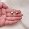 Gold Filled Ring — Stud Earring Heart Design Polished 02. — alternate product view — SKU 155155 | Oro Laminado anillo — Stud Earring corazón diseño pulido 02. — SKU 155155