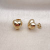 Gold Filled Ring — Stud Earring Heart Design Polished 02. — alternate product view — SKU 155155 | Oro Laminado anillo — Stud Earring corazón diseño pulido 02. — SKU 155155