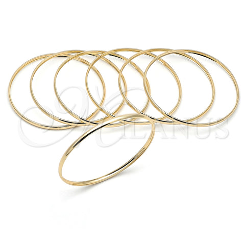 Oro Laminado Semanario Bangle, Gold Filled Style Polished, Golden Finish, 07.298.0001.05 (03 MM Thickness, Size 5 (2.50 Diameter))