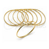 Oro Laminado Semanario Bangle, Gold Filled Style Polished, Golden Finish, 07.298.0001.06 (03 MM Thickness, Size 6 (2.75 Diameter))