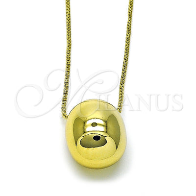 Gold Filled Gold-Filled Ball and Box Necklace 04.213.0314.18 for wholesale, main product view
