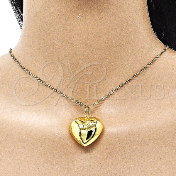 Gold Filled Pendant — Fancy Pendant Heart and Hollow Design Polished 05. — alternate product view — SKU 155204 | Oro Laminado dije — elegante Pendant corazón and Hollow diseño pulido 05. — SKU 155204