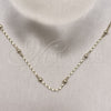 Oro Laminado Basic Necklace, Gold Filled Style Ball Design, Polished, Golden Finish, 04.213.0317.18 (02 MM Thickness, 18 Inches Length)