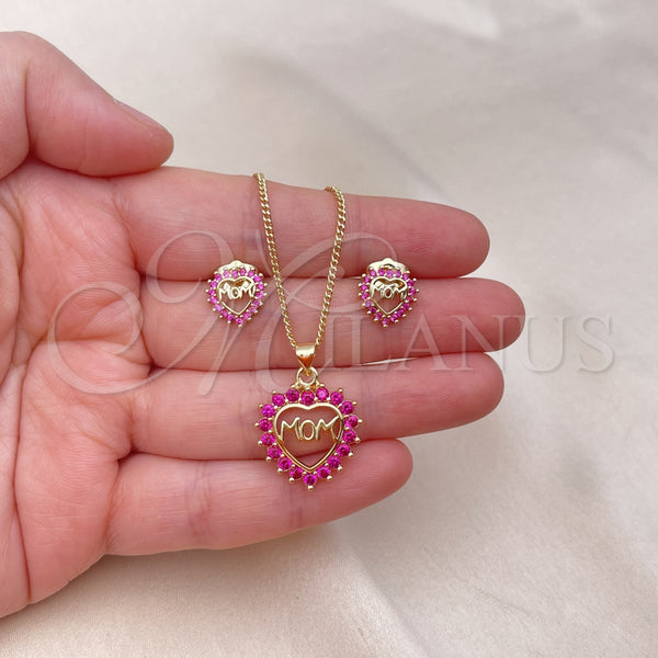 Gold Filled Ring — Earring and Pendant Adult Set Mom and Heart — alternate product view — SKU 155289 | Oro Laminado anillo — Earring and Pendant Adult Set Mom and corazón — SKU 155289