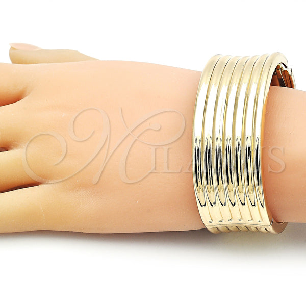 Gold Filled Jewelry — Individual Bangle Polished 07. 25 MM Thickness Size — alternate product view — SKU 155328 | Oro Laminado joyería — Individual Bangle pulido 07. 25 MM Thickness Size — SKU 155328