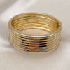 Oro Laminado Individual Bangle, Gold Filled Style Polished, Golden Finish, 07.307.0018.04 (25 MM Thickness, Size 4 (2.25 Diameter))