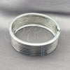 Rhodium Gold Filled Individual Bangle, Polished, Rhodium Finish, 07.307.0018.1.04 (25 MM Thickness, Size 4 (2.25 Diameter))
