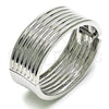 Rhodium Gold Filled Individual Bangle, Polished, Rhodium Finish, 07.307.0018.1.04 (25 MM Thickness, Size 4 (2.25 Diameter))