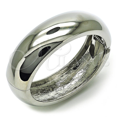 Rhodium Gold Filled Individual Bangle, Polished, Rhodium Finish, 07.307.0020.1.04 (21 MM Thickness, Size 4 (2.25 Diameter))