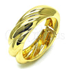 Oro Laminado Individual Bangle, Gold Filled Style Twist Design, Polished, Golden Finish, 07.307.0027.04 (20 MM Thickness, Size 4 (2.25 Diameter))