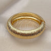 Oro Laminado Individual Bangle, Gold Filled Style Chunky Design, Brushed Finish, Golden Finish, 07.307.0029.04