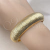 Oro Laminado Individual Bangle, Gold Filled Style Brushed Finish, Golden Finish, 07.307.0029.04 (18 MM Thickness, Size 4 (2.25 Diameter))