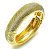 Oro Laminado Individual Bangle, Gold Filled Style Brushed Finish, Golden Finish, 07.307.0029.04 (18 MM Thickness, Size 4 (2.25 Diameter))