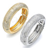 Oro Laminado Individual Bangle, Gold Filled Style Brushed Finish, Golden Finish, 07.307.0029.04 (18 MM Thickness, Size 4 (2.25 Diameter))