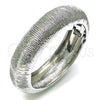 Rhodium Plated Individual Bangle, Brushed Finish, Rhodium Finish, 07.307.0029.1.04