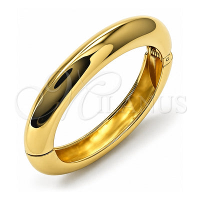 Oro Laminado Individual Bangle, Gold Filled Style Polished, Golden Finish, 07.307.0030.04 (12 MM Thickness, Size 4 (2.25 Diameter))
