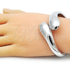 Rhodium Gold Filled Individual Bangle, Polished, Rhodium Finish, 07.307.0031.1.04 (35 MM Thickness, Size 4 (2.25 Diameter))