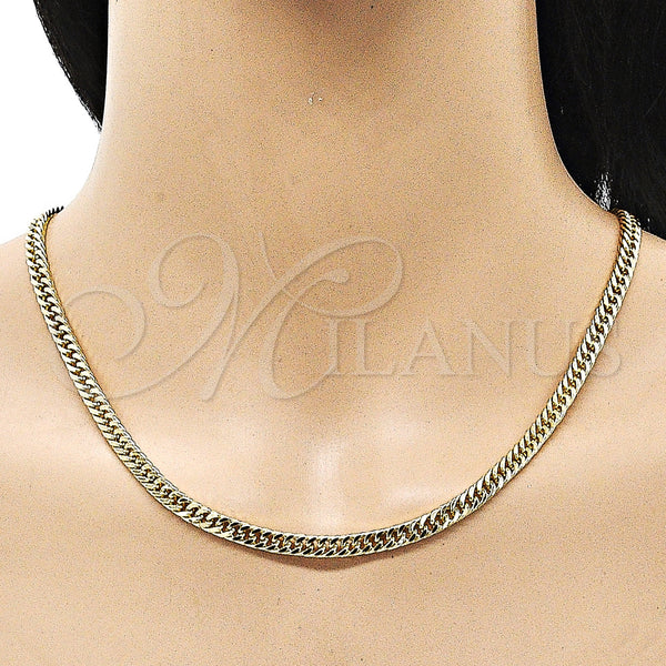 Gold Filled Necklace — Basic Necklace Polished 04. 05 MM Thickness 24 — alternate product view — SKU 155370 | Oro Laminado collar — básico Necklace pulido 04. 05 MM Thickness 24 — SKU 155370