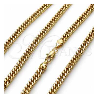 Oro Laminado Basic Necklace, Gold Filled Style Polished, Golden Finish, 04.213.0329.24 (05 MM Thickness, 24 Inches Length)